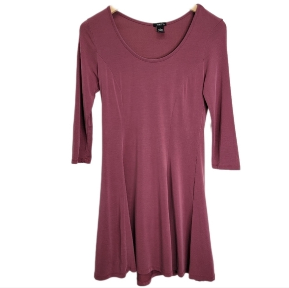 𝅺RUE 21 Long Sleeve Scoop Neck Midi Dress Size Large - Picture 1 of 11